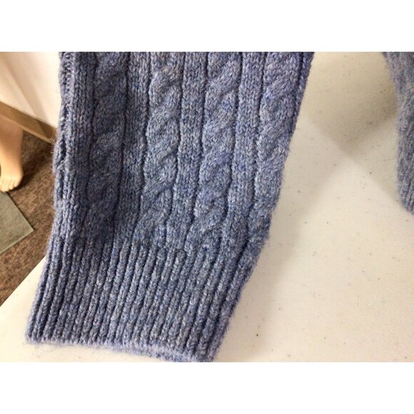 H&M Sweater 1/4 Zip Blue Wool Blend Youth Boys 20 New - Picture 3 of 9